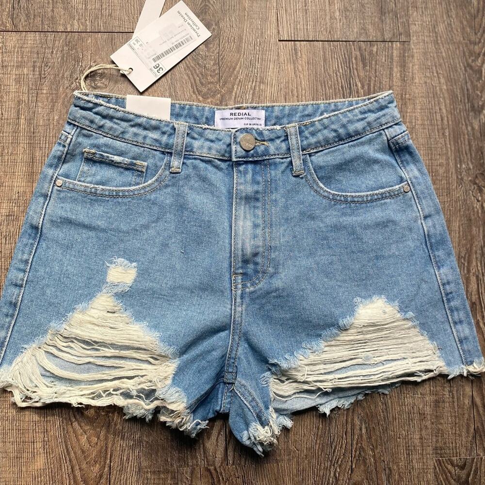 🌟Redial Distressed denim Short